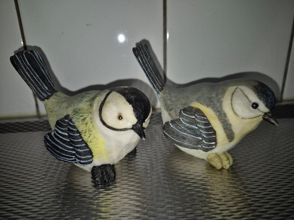 Set van 2 decoratieve vogeltjes, Verzamelen, Beelden en Beeldjes, Ophalen of Verzenden, Gebruikt, Dier