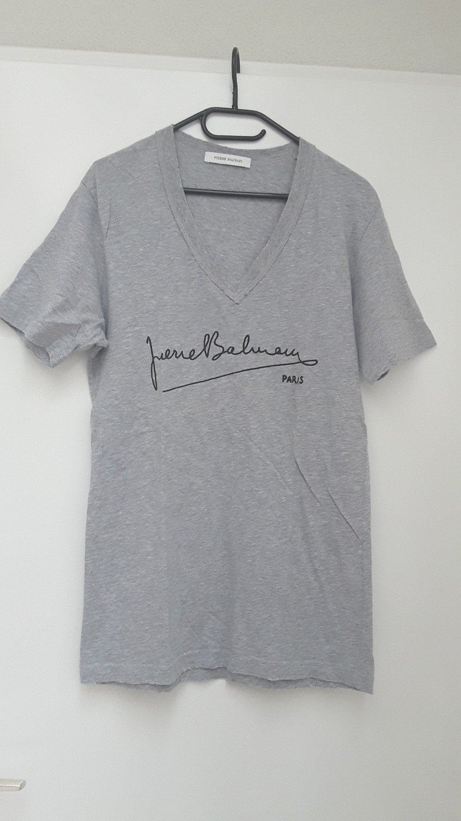 Zgan t-shirt Pierre Balmain, Ophalen of Verzenden, Zo goed als nieuw, Grijs, Pierre Balmain