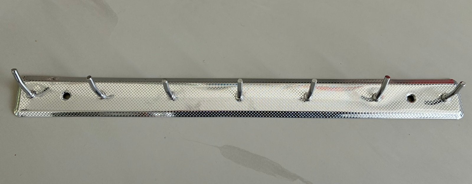 Vintage chromen wandkapstok wandrekje – Made in Belgium, Wandhaken, Ophalen of Verzenden, Zo goed als nieuw, Minder dan 100 cm