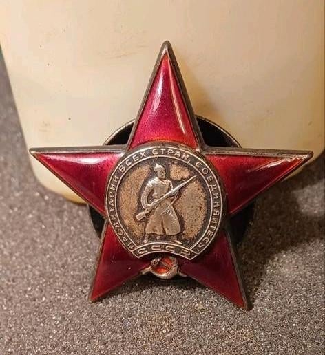 WW 2 CCCP USSR medaille order van de rode ster, Ophalen of Verzenden, Landmacht, Overige gebieden, Embleem of Badge