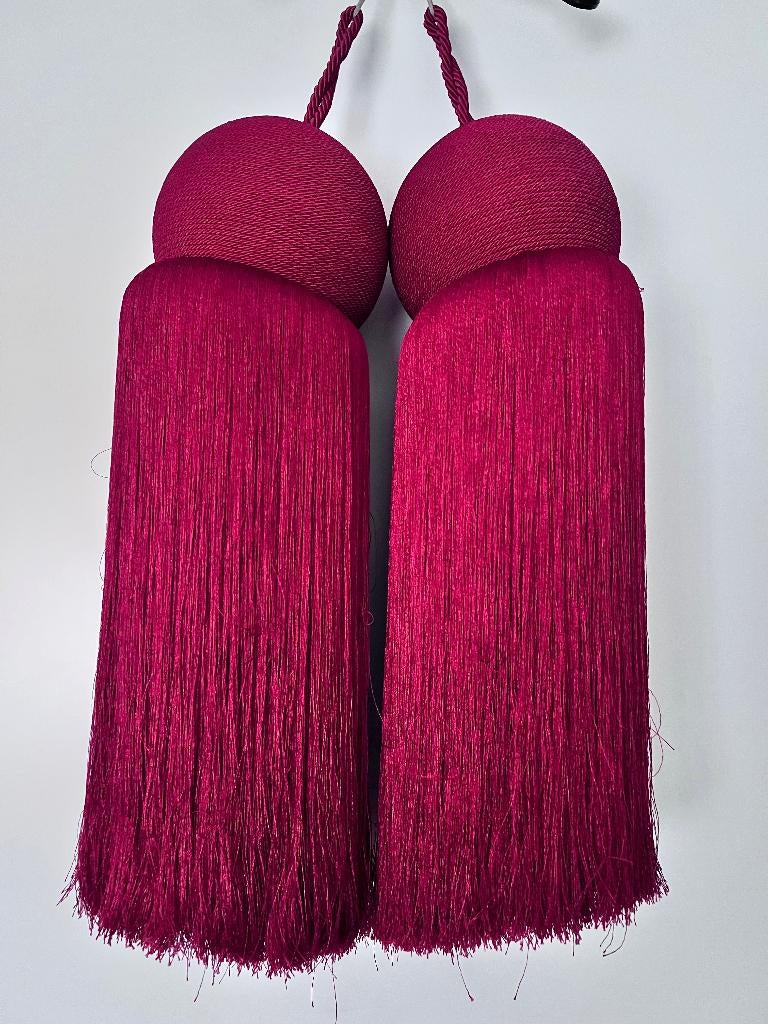 Rood Embrasse Gordijnkwasten voor het decoreren van gordijn, Minder dan 50 cm, Embrasse, Ophalen of Verzenden, Zo goed als nieuw
