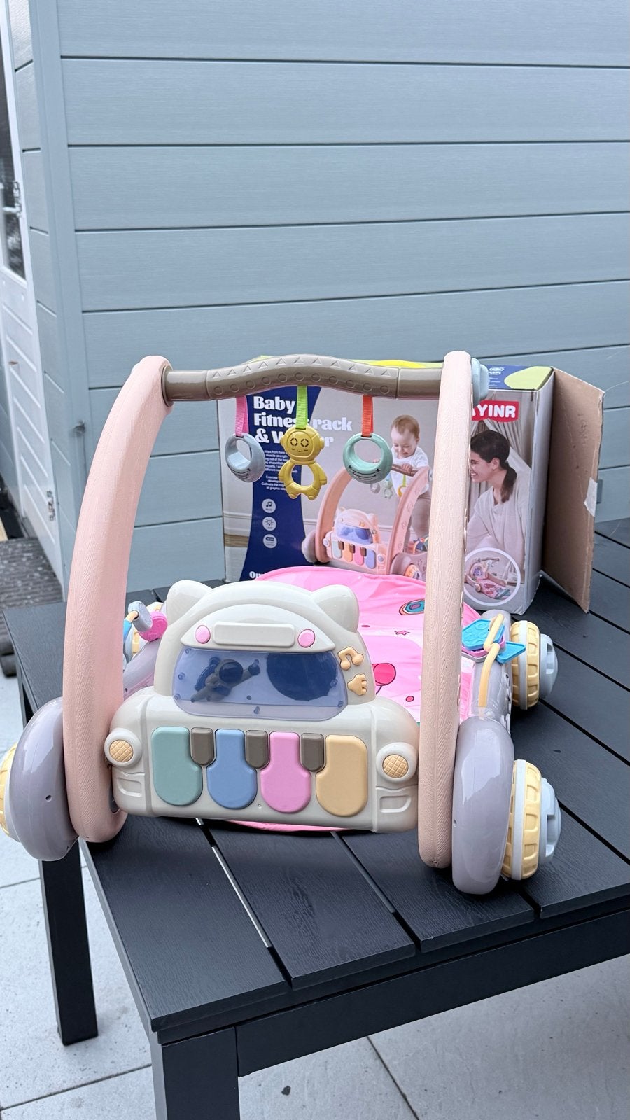 AYINR Eco Toys Baby Fitness Rack & Walker z.g.a.n. + doos, Ophalen of Verzenden, Zo goed als nieuw, Babygym, Met licht