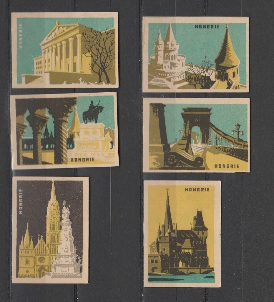 Lucifermerken, Oostblok, Hongarije  (2192), Verzenden, Zo goed als nieuw, Luciferdoosjes of -merken