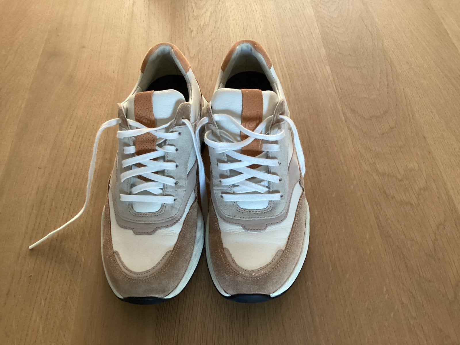 Durea sneakers maat 37,5 breedte E - Zo goed als nieuw, Ophalen, Zo goed als nieuw, Beige, Sneakers of Gympen