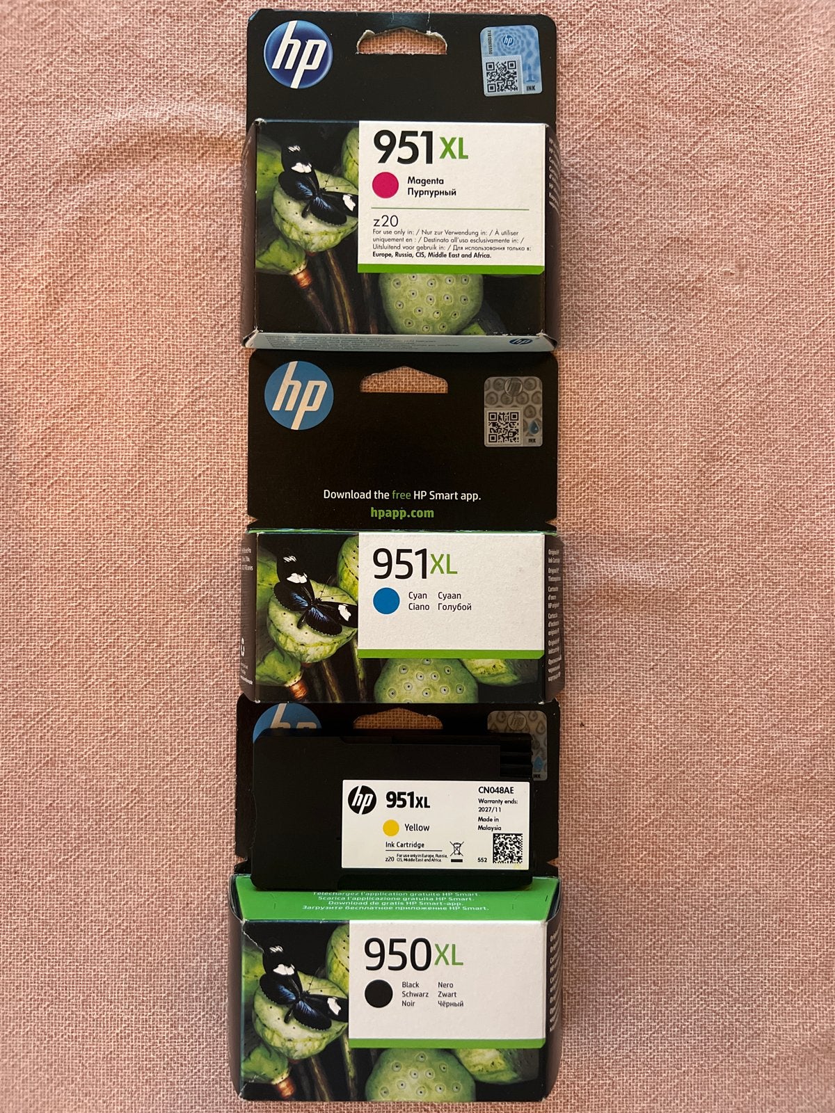 HP 950XL Zwart & 951XL Magenta, Cyaan, Geel Inktcartridges, Ophalen of Verzenden, Nieuw, Cartridge