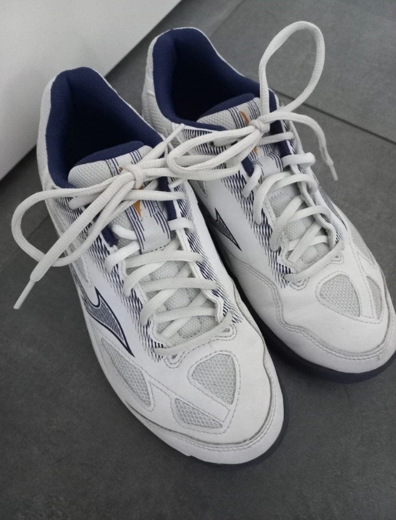 Mizuno indoor gym / sport / handbalschoenen, maat 40.5, Ophalen, Mizuno, Gedragen, Wit