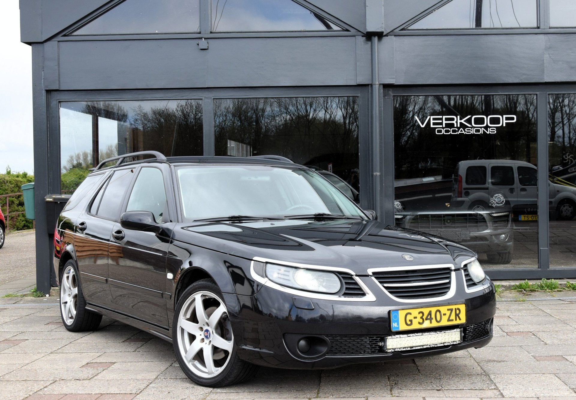 Saab 9-5 2.3t Linear, Auto's, Voorwielaandrijving, 4 cilinders, Overige brandstoffen, Zwart