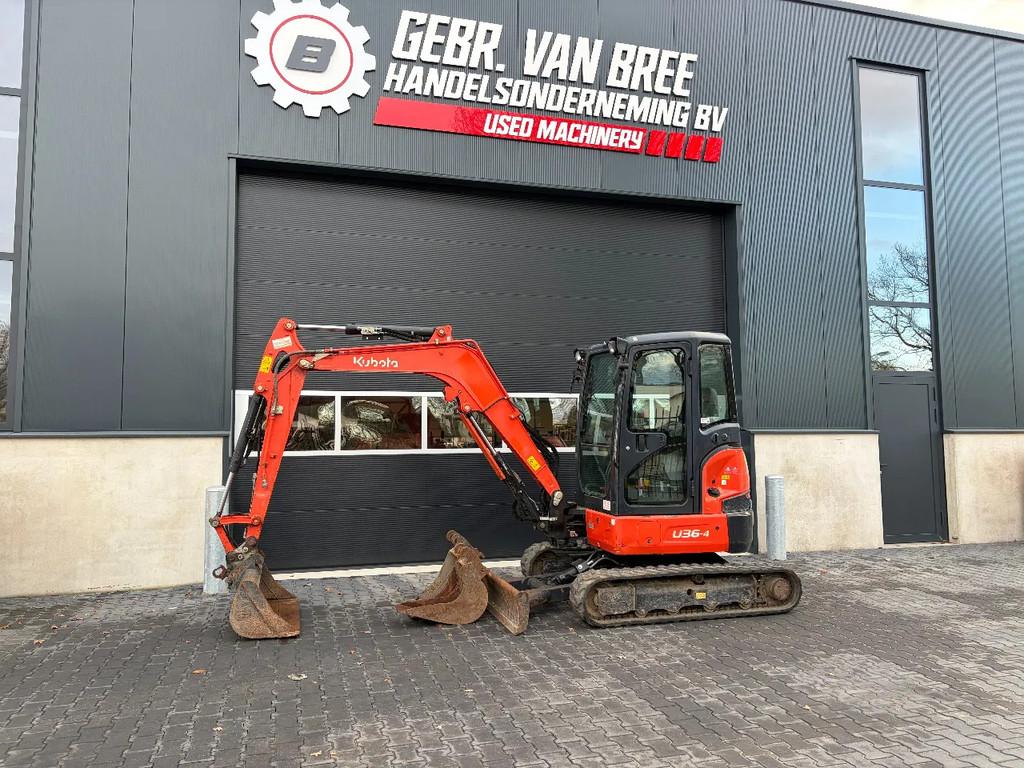 Kubota U36-4 minigraver/graafmachine (bj 2019), Graafmachine