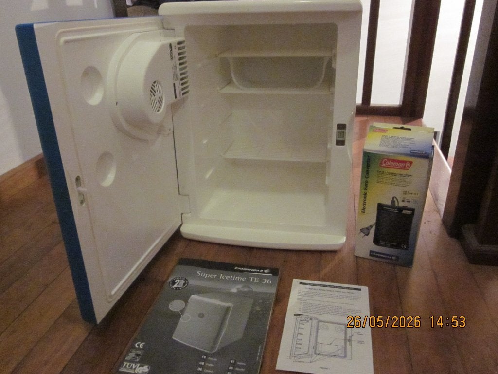 Campinggaz Koelbox met omvormer, Caravans en Kamperen, Koelboxen, Zo goed als nieuw, Koelbox, Elektrisch, Ophalen