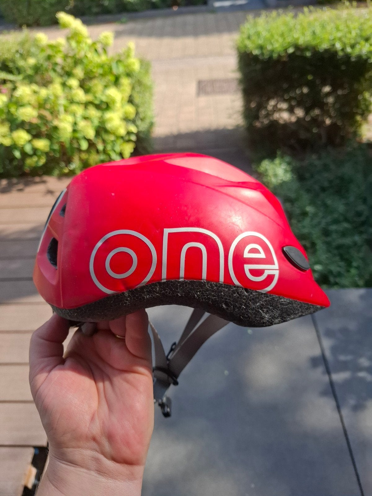 Bobike ONE fietshelm rood - XS (48-52cm), Gebruikt, Jongen of Meisje, Bobike, Ophalen