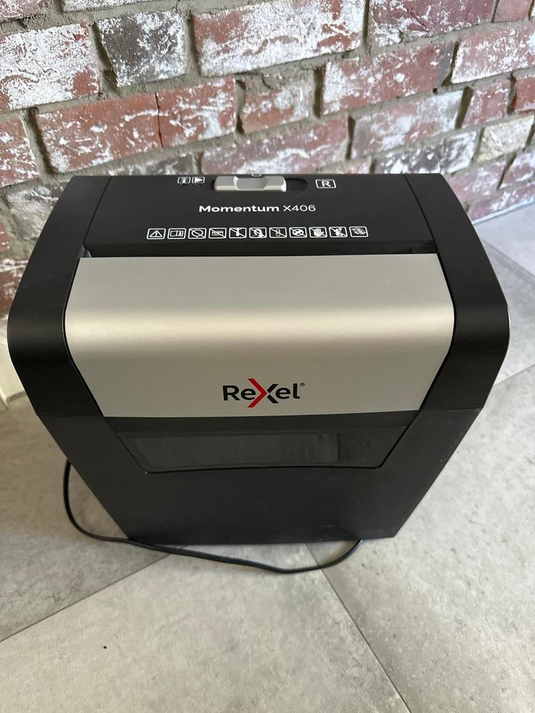 Rexel Momentum X406 papiervernietiger, Ophalen of Verzenden, Gebruikt