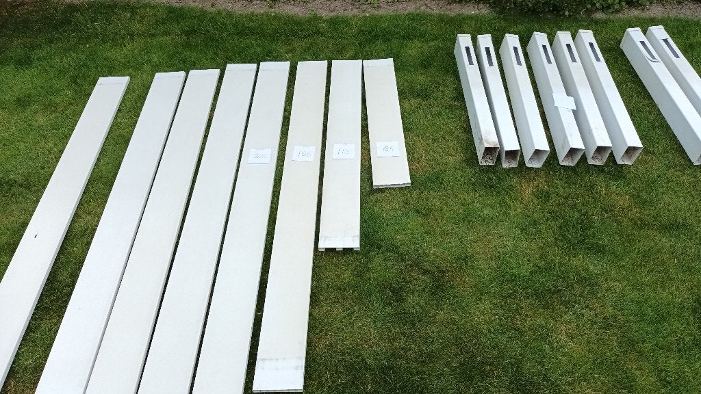 tuinomheining kunststof (Bruynzeel), Tuin en Terras, Ophalen, Gebruikt, Kunststof, Tuinhek