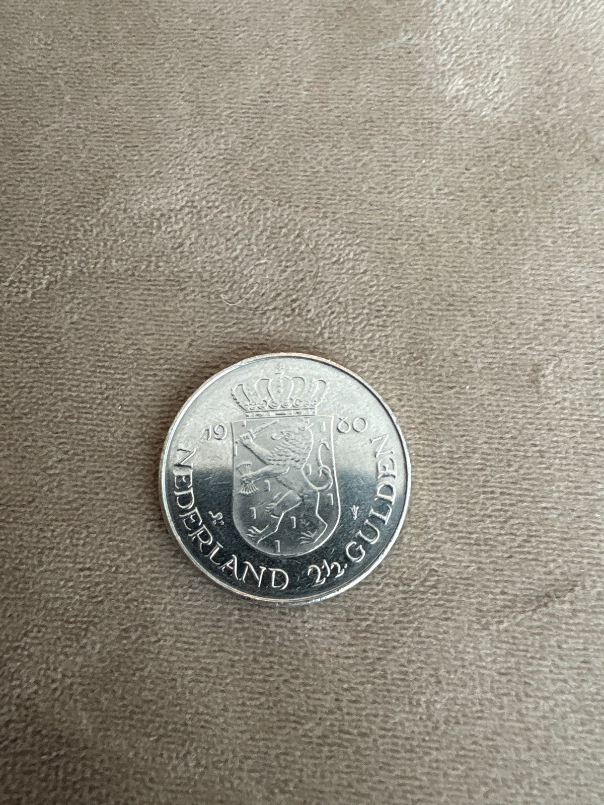 L 2½ Gulden munt 1980 Koningin Beatrix, Postzegels en Munten, Munten | Nederland, Koningin Beatrix, Zilver, Ophalen of Verzenden