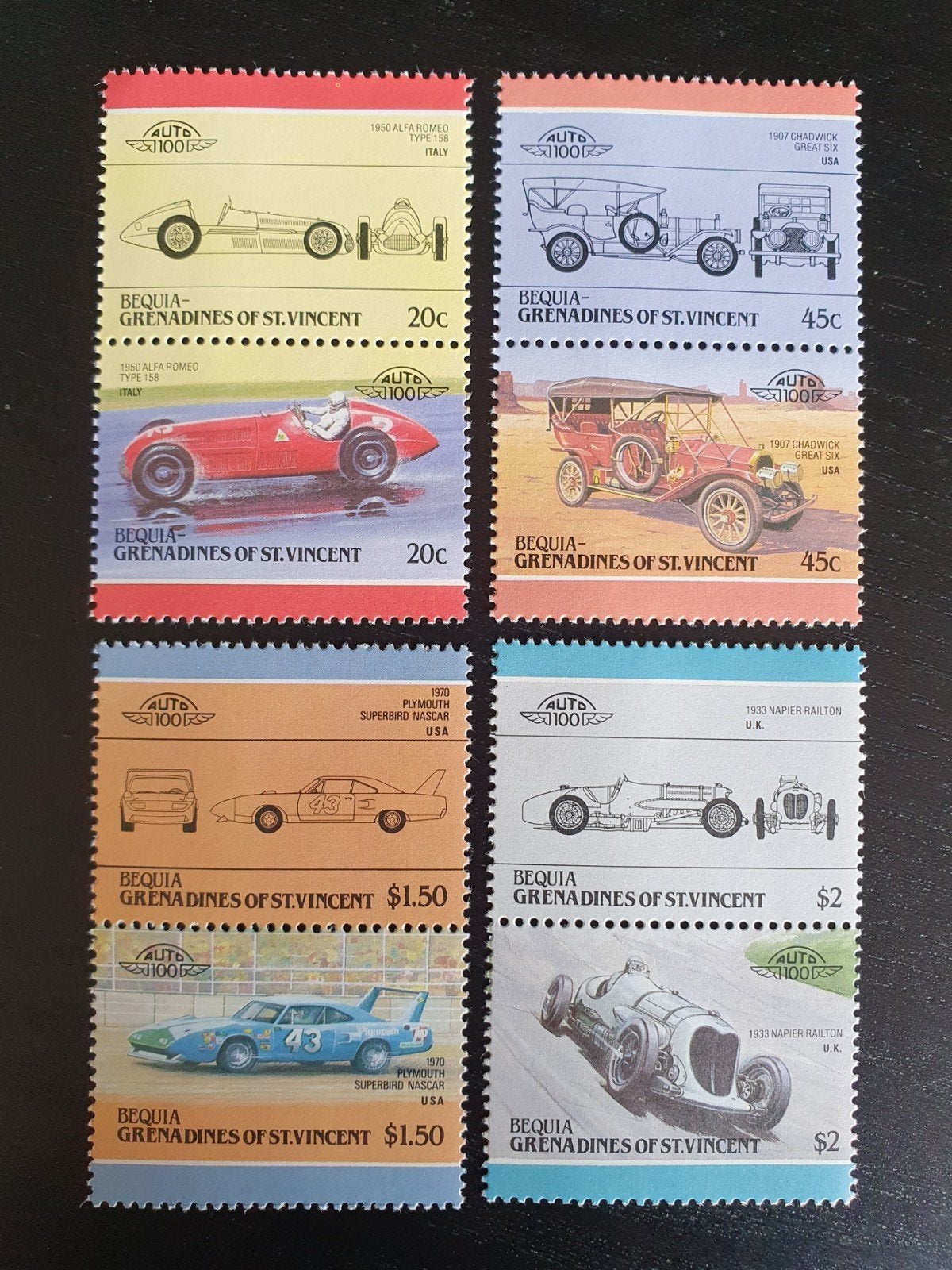 Bequia 1985 Auto Oldtimer Michel 152-159 postfris, Verzenden, Postfris, Auto's