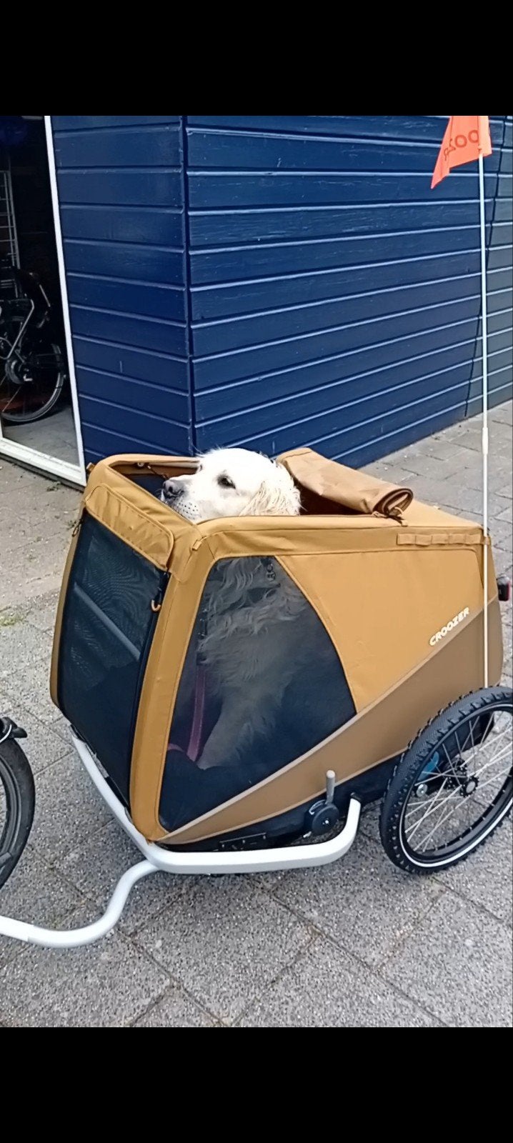 Croozer hondenfietskar Mikke XL, Ophalen, Hondenkar