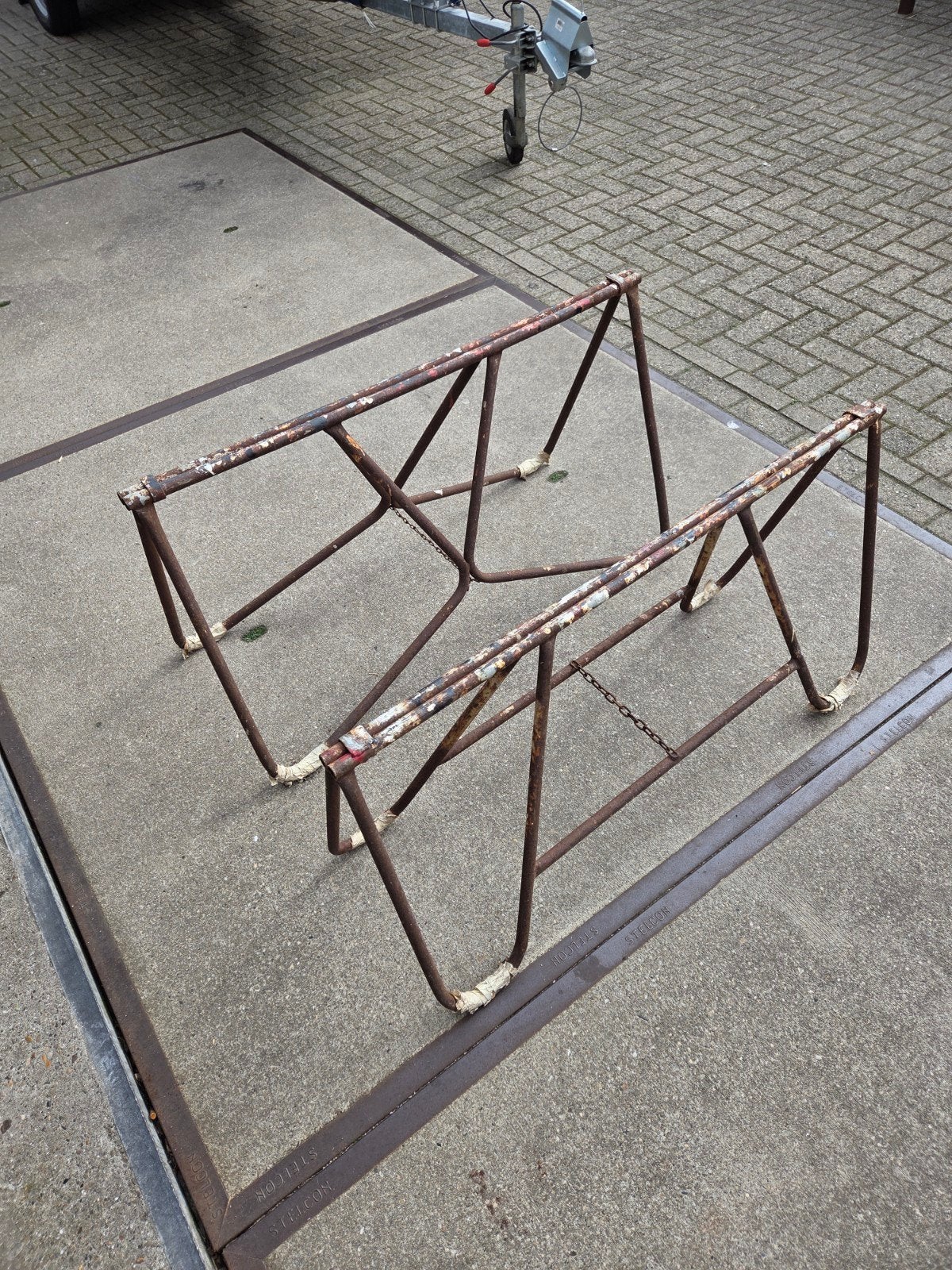 2 stuks metselschragen opperschragen schragen, Ophalen, Gebruikt, Overige typen, Minder dan 2 meter
