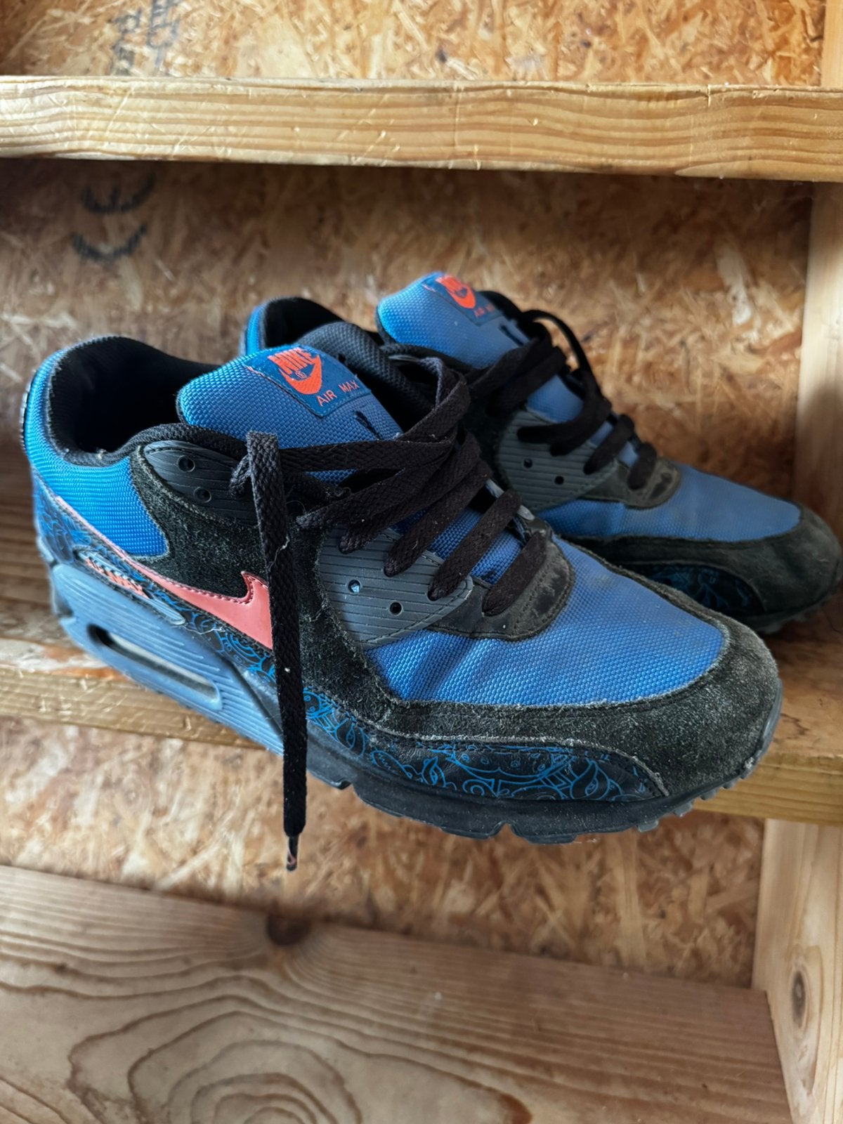 Nike Airmax 2008 x Jon Burgerman  • Rare., Ophalen of Verzenden, Gedragen, Blauw