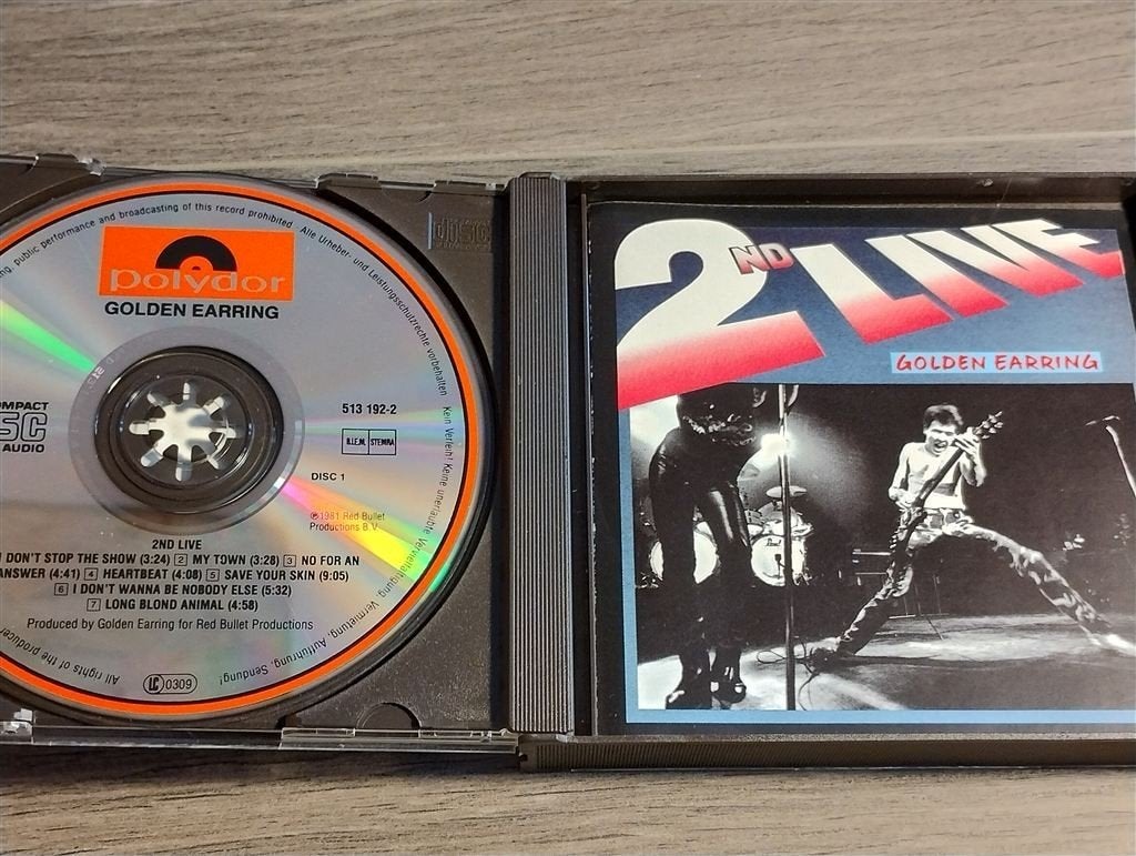 Golden Earring ‎- 2nd Live [2 CD], Ophalen of Verzenden, Zo goed als nieuw, Poprock
