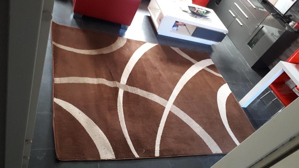 - koop 2x vloerkleed 230cm x 170cm, Ophalen, Gebruikt, Bruin, 150 tot 200 cm