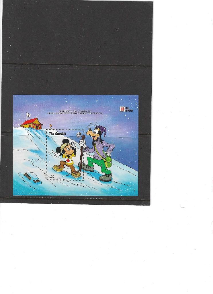 Mi 120 Disney. Gambia. Postfris, Ophalen of Verzenden, Postfris, Overige thema's