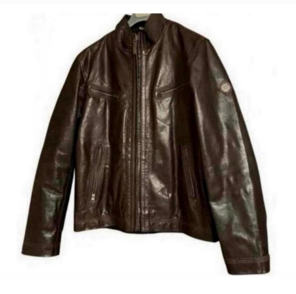 Timberland lederen jas Donker bruin silver rated tannery xl, Bruin, Maat 56/58 (XL), Ophalen of Verzenden, Zo goed als nieuw