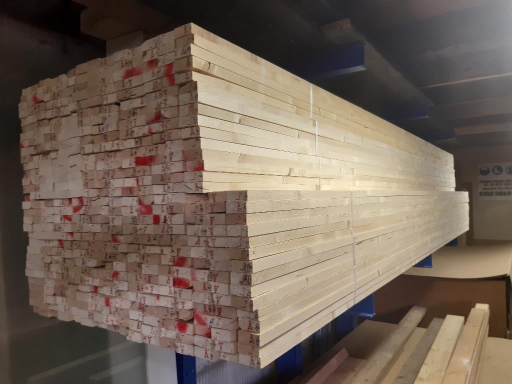 Te Koop vuren ., Doe-het-zelf en Verbouw, Hout en Planken, Ophalen, 25 tot 50 mm, Nieuw, 250 tot 300 cm
