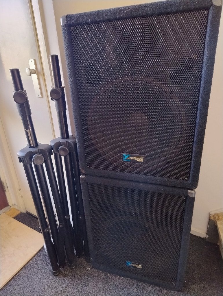 geluidset met powered mixer, Ophalen, Gebruikt, Audio