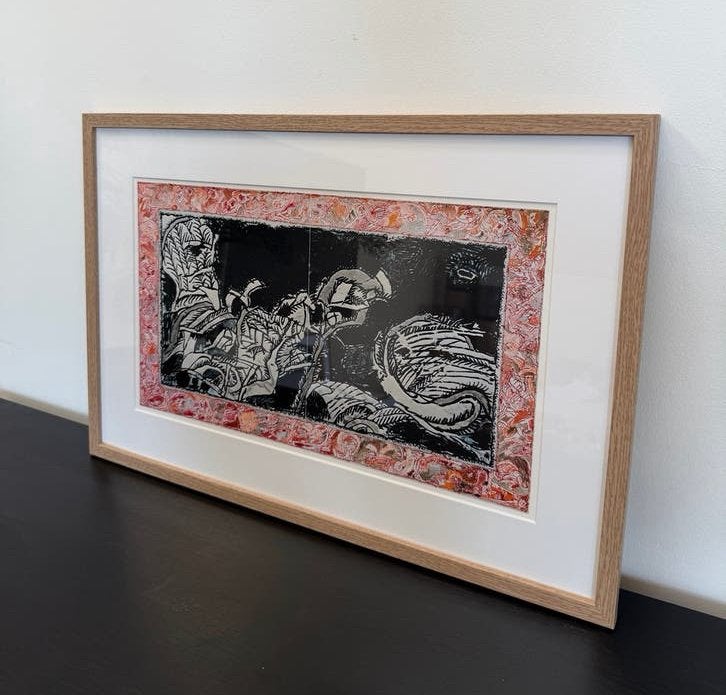 Pierre Alechinsky (1927) - Bourrasque (1984) - Nw Ingelijst, Antiek en Kunst, Kunst | Litho's en Zeefdrukken, Ophalen of Verzenden