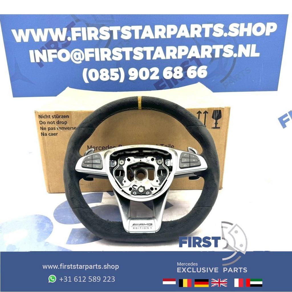 W205 C63 W253 GLC63 AMG STUUR EDITION 1 GELE STIK C GLC 63 K, Gebruikt, -, Ophalen of Verzenden, -