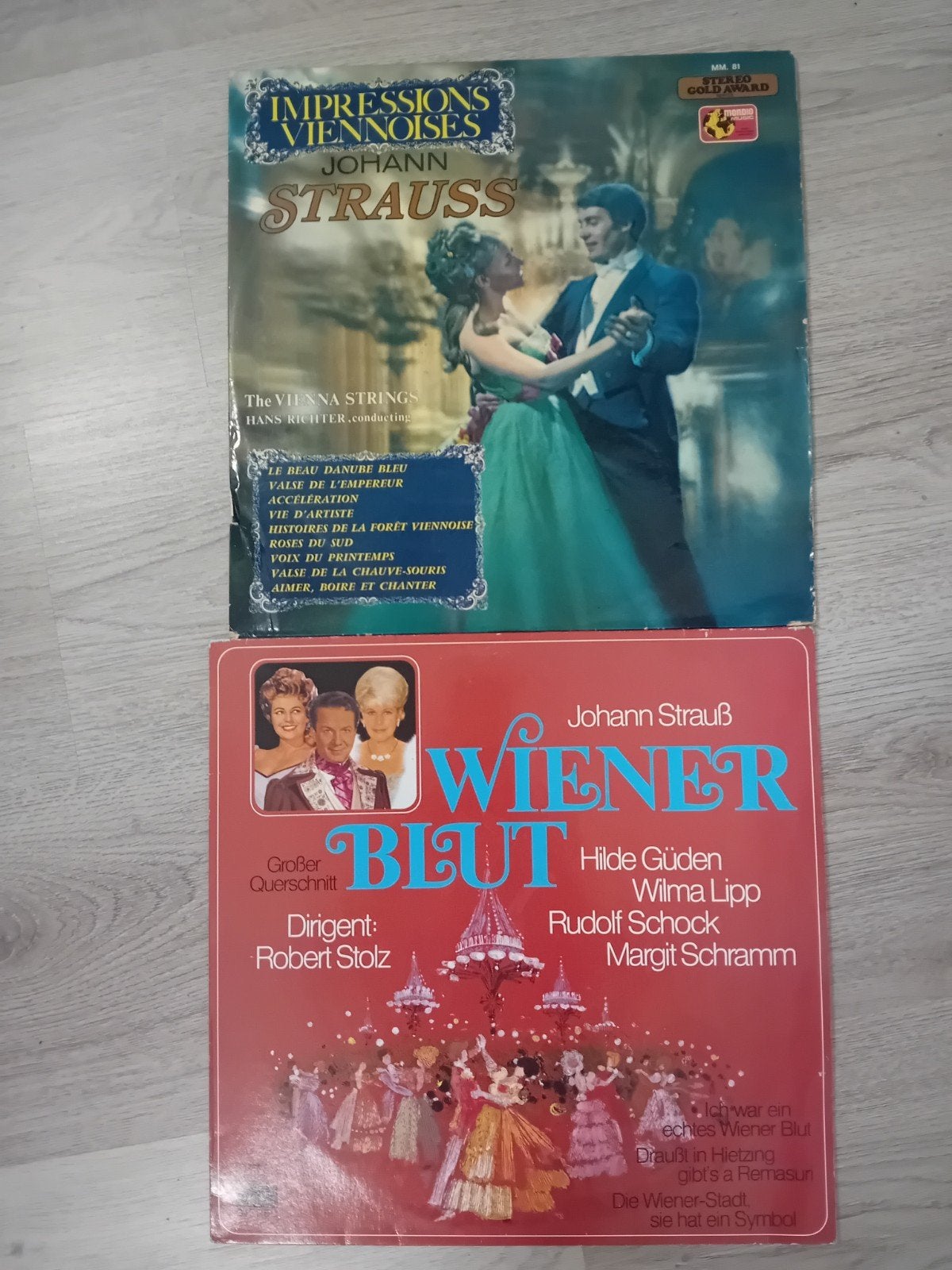 Johann Strauss LP's: Wiener Blut & Impressions Viennoises, Cd's en Dvd's, Vinyl | Klassiek, Ophalen of Verzenden, Gebruikt, 12 inch