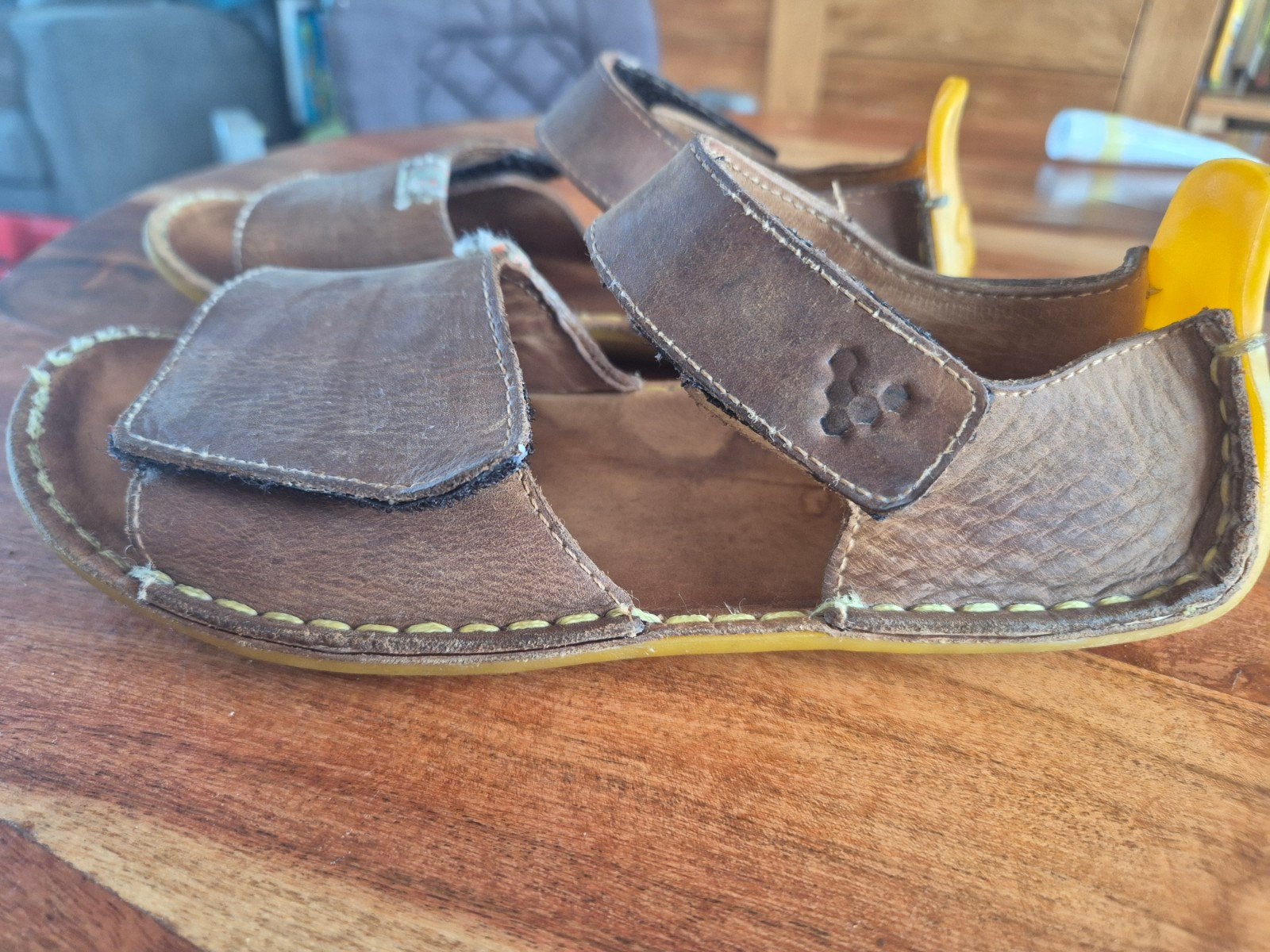 nette gedragen ababa sandalen van vivo barefoot maat 33, Gebruikt, Jongetje of Meisje, Overige typen, Ophalen of Verzenden