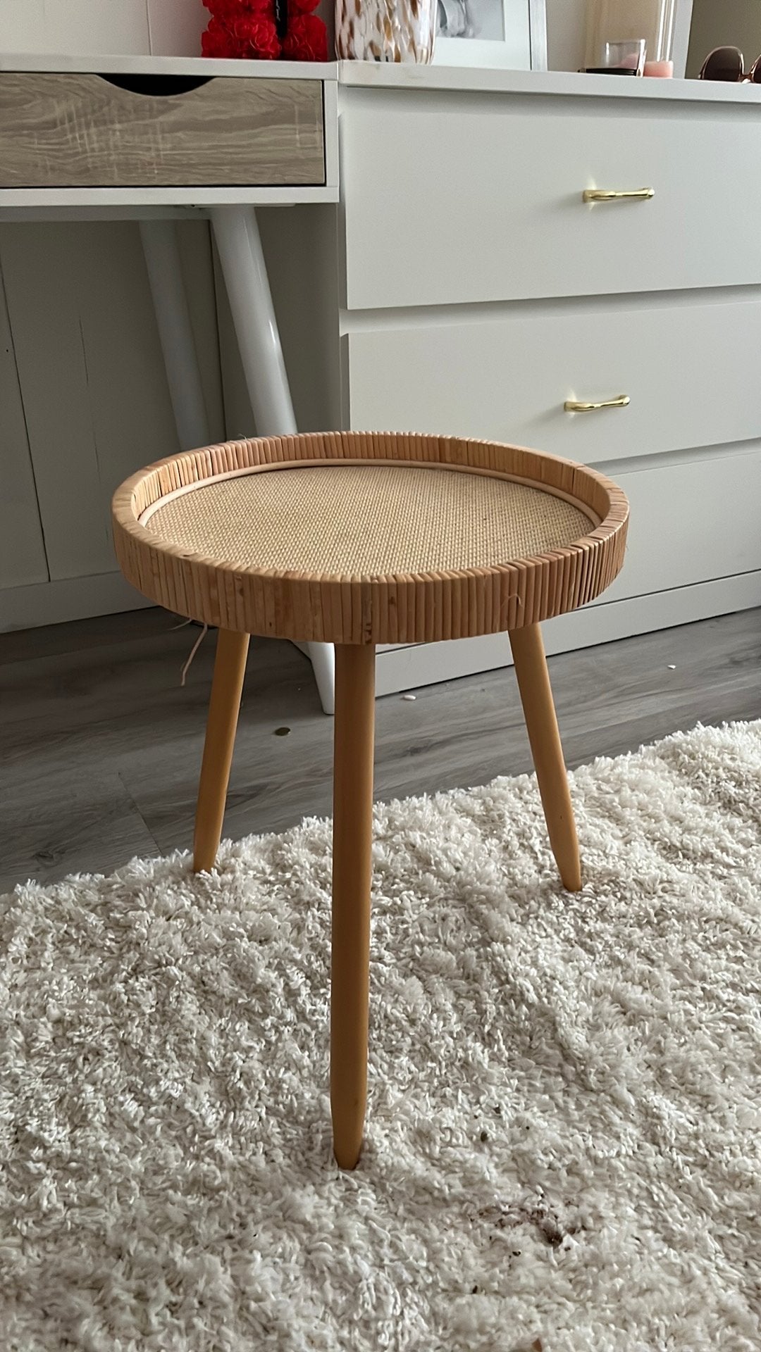 Klein tafeltje rond, Minder dan 55 cm, Rond, Zo goed als nieuw, Hout