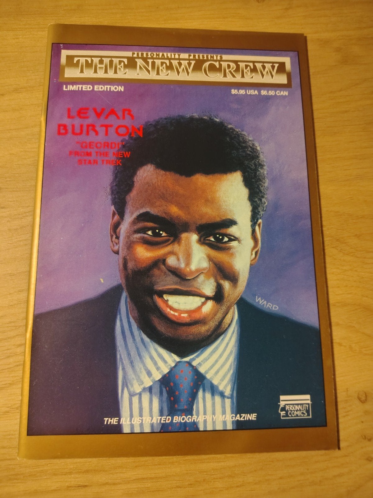 The New Crew Levar Burton "GEORDI" Trading Card edition, Boeken, Eén comic, Ophalen of Verzenden, Zo goed als nieuw, Amerika