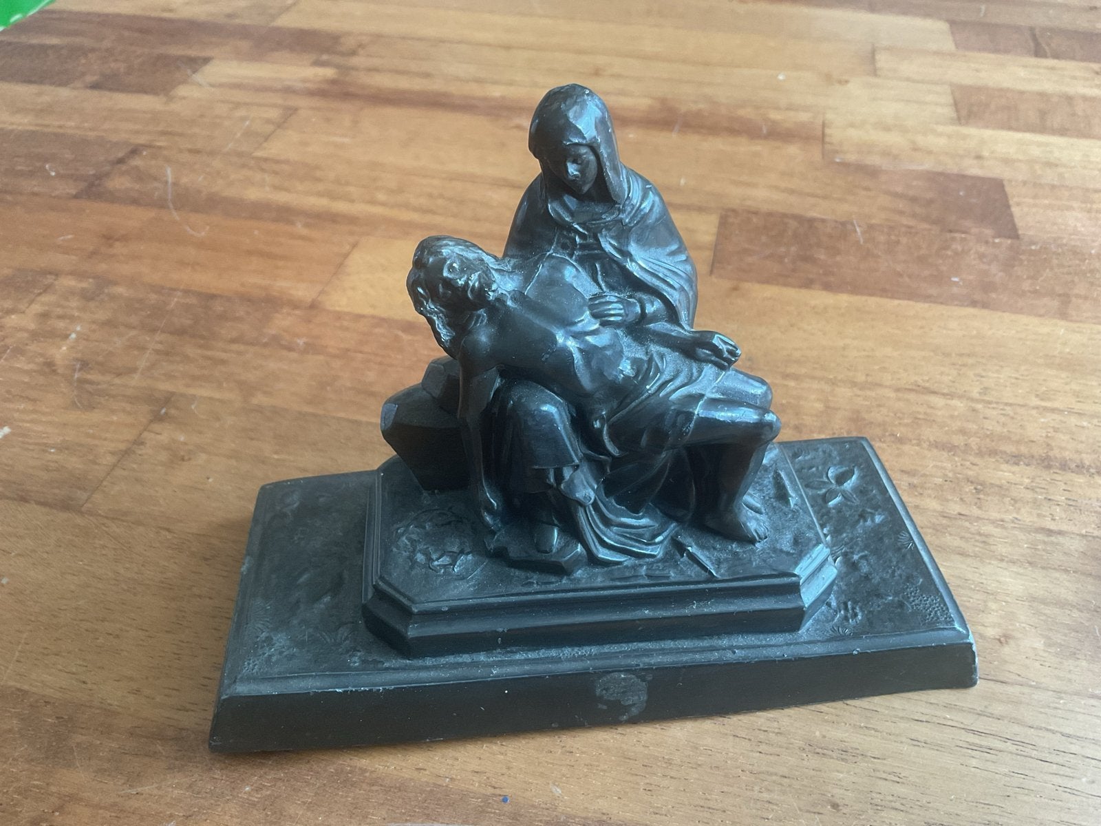 Antiek Piëta Beeldje - Maria met Jezus, Ophalen of Verzenden