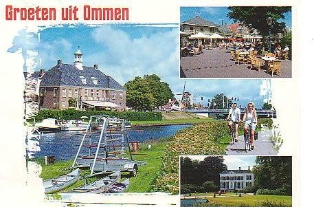 Ansichtkaart 	Ommen	3-luik, Verzamelen, Ansichtkaarten | Nederland, Verzenden, 1980 tot heden, Gelopen, Overijssel