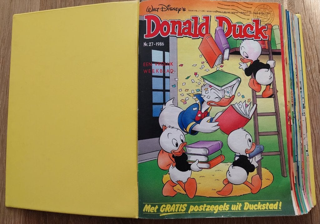 Donald Duck jaargang 1985 1986 incl originele verzamelmappen, Boeken, Stripboeken, Complete serie of reeks, Ophalen of Verzenden