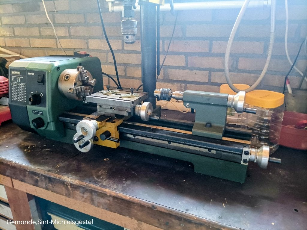PROXXON PD400 DRAAIBANK EN PF400 FRASE UNIT, Ophalen of Verzenden, Zo goed als nieuw, Metaaldraaibank