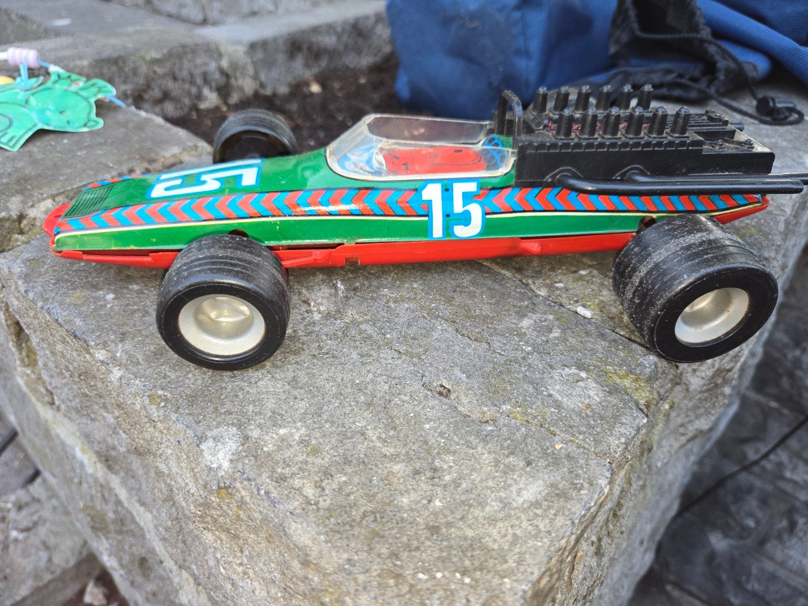 Vintage Blikken Race Auto - Nummer 15, Ophalen of Verzenden, Gebruikt, Jongen of Meisje