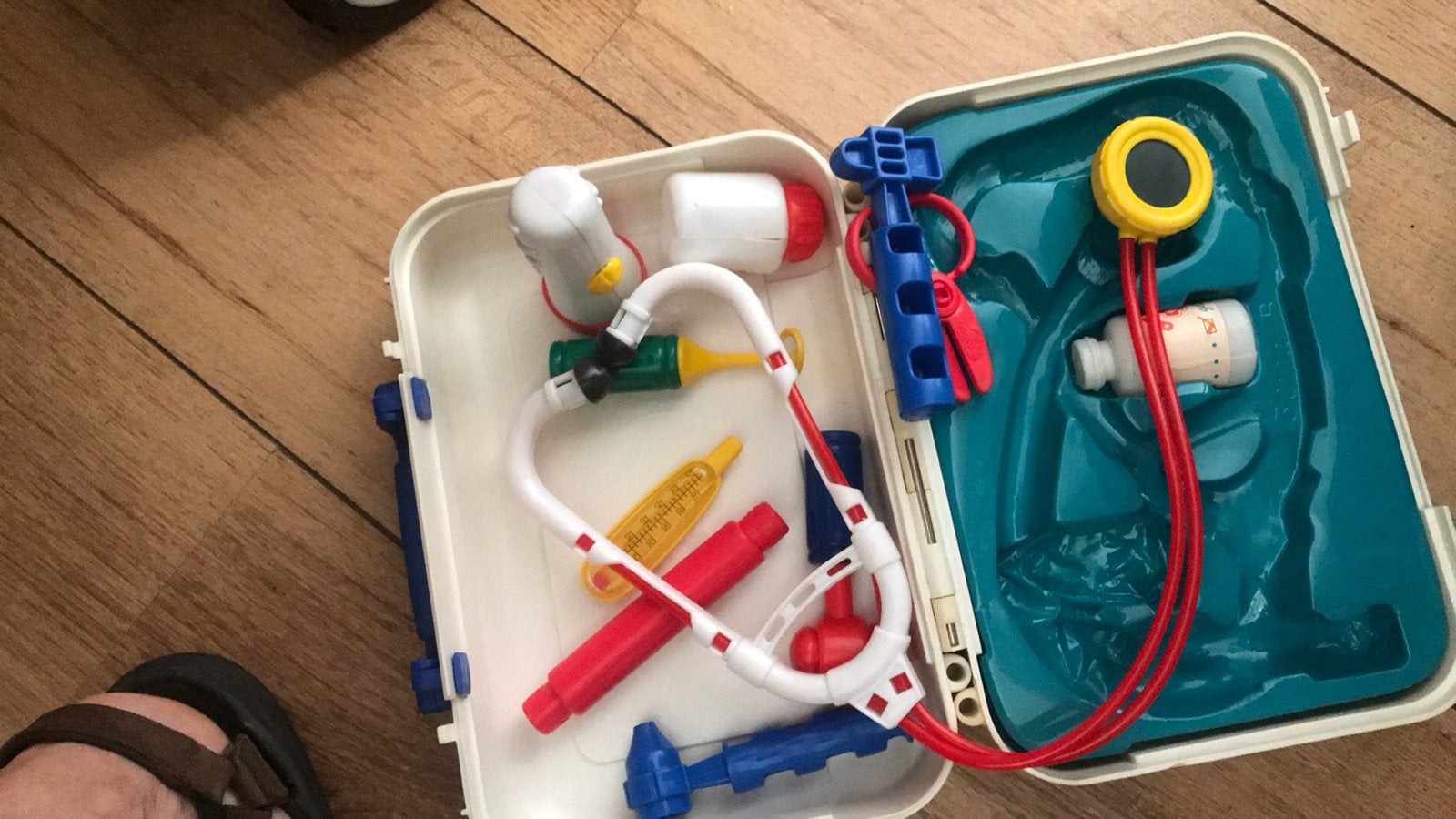 Vintage dokters set in koffertje, Ophalen of Verzenden, Gebruikt