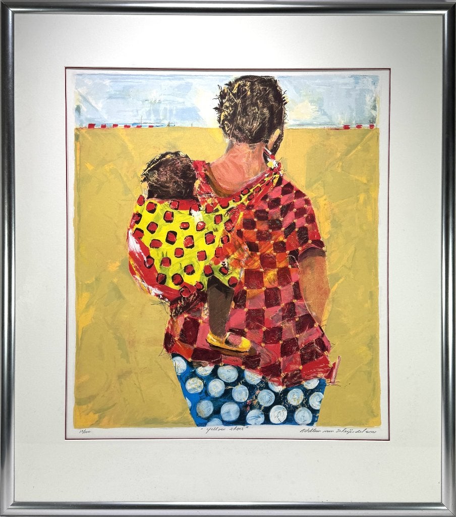 1370. Zeefdruk, Willem van Scheijndel – "Yellow Shoes", 2001, Ophalen