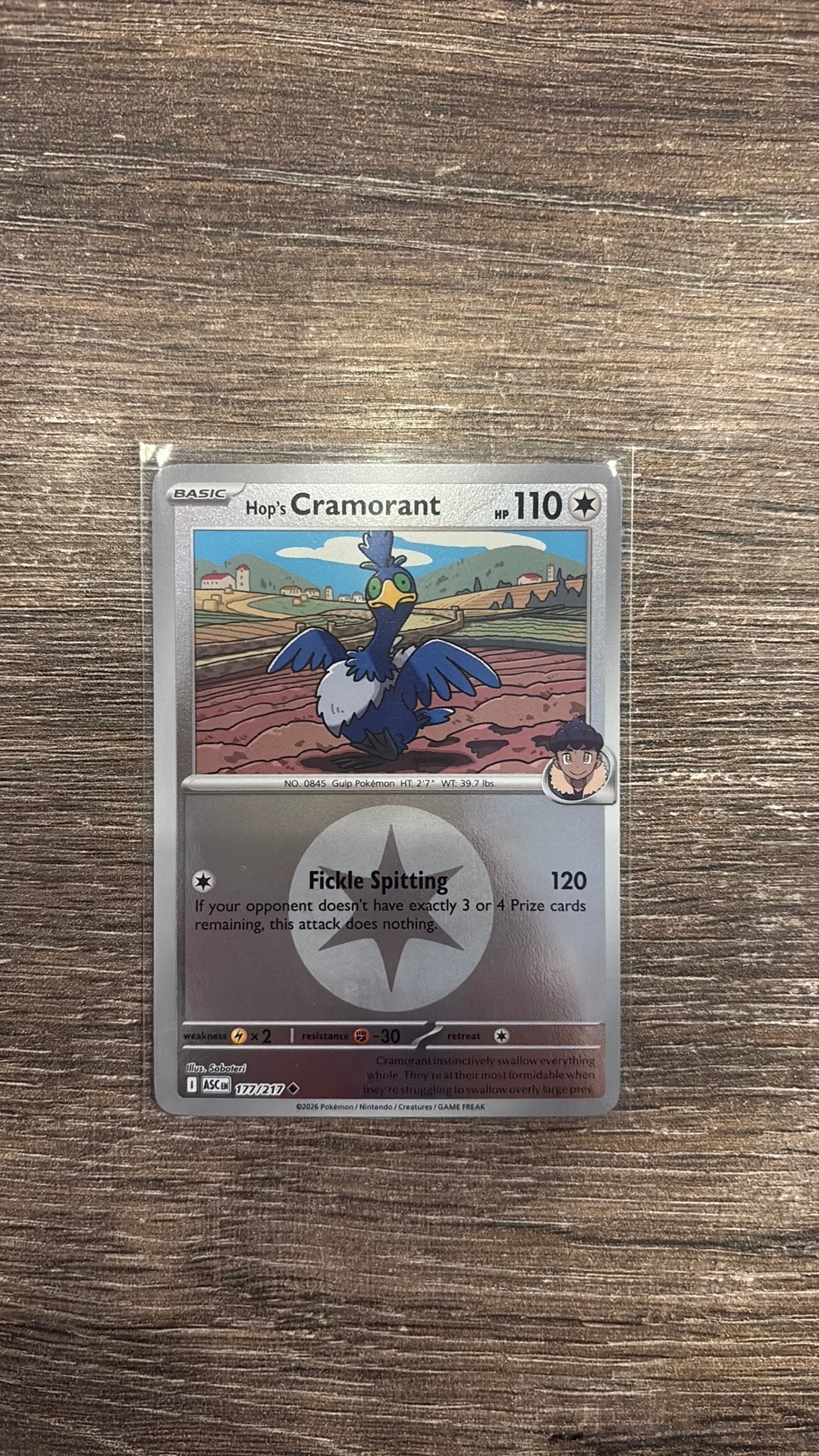 ASC Hop’s Cramorant 177/217 Energy Reverse holo, Ophalen of Verzenden
