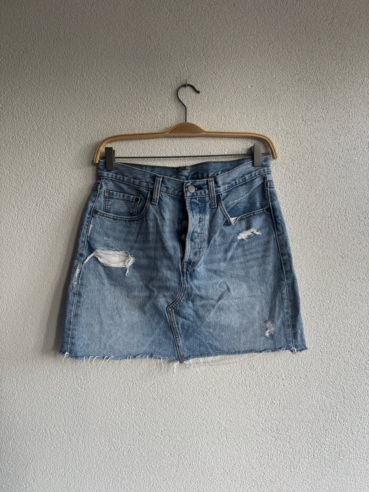 Levi’s licht blauwe korte spijker denim rok, Kleding | Dames, Rokken, Maat 38/40 (M), Levi's, Blauw, Ophalen of Verzenden