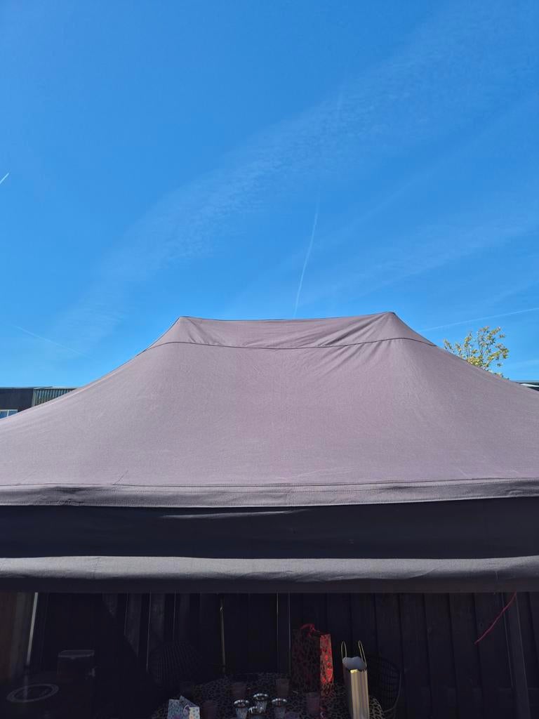 5x3m Partytent met zijwanden - Zo goed als nieuw!, Tuin en Terras, Ophalen of Verzenden