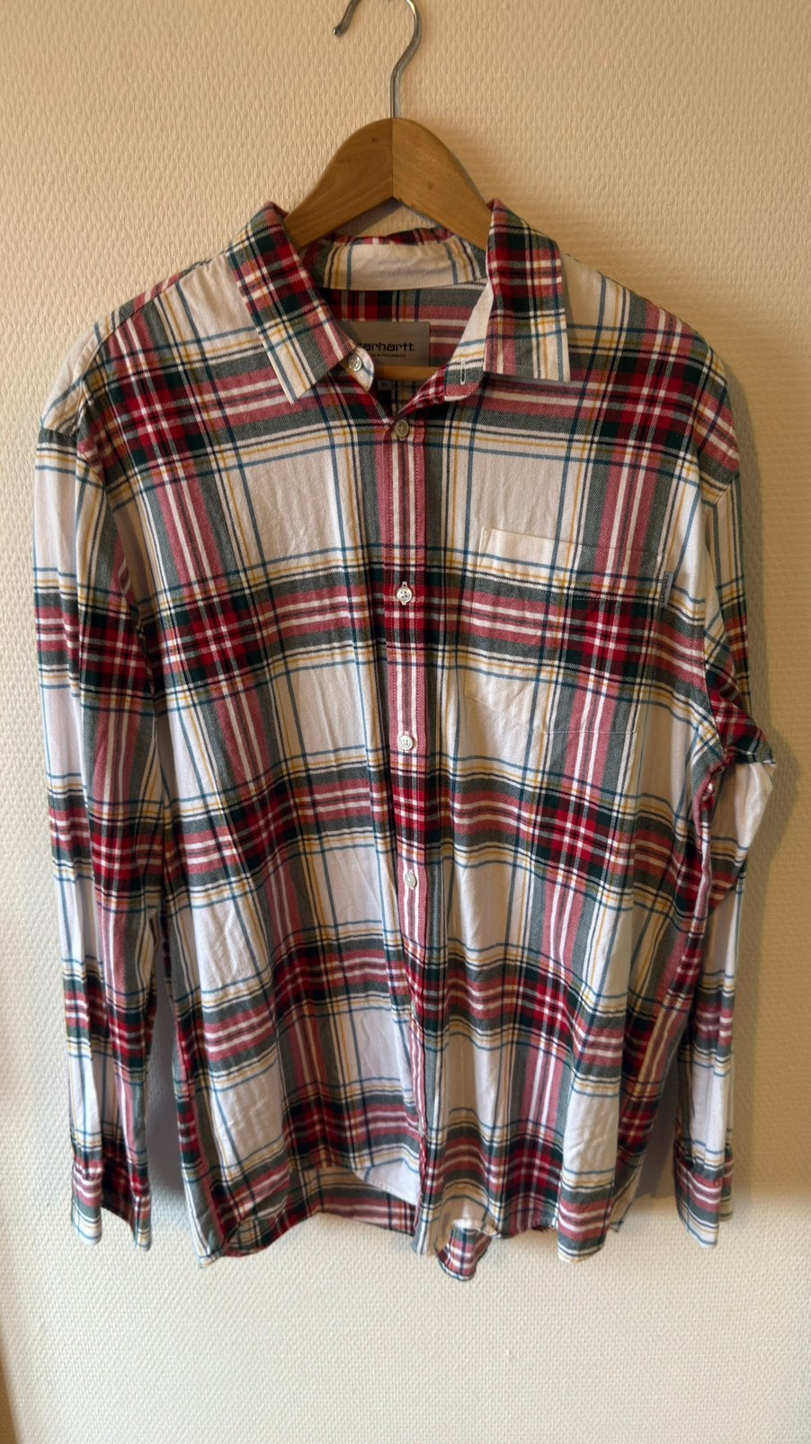 Zgan overhemd van Carhartt wip, Ophalen of Verzenden, Zo goed als nieuw, Meerkleurig, Halswijdte 43/44 (XL)