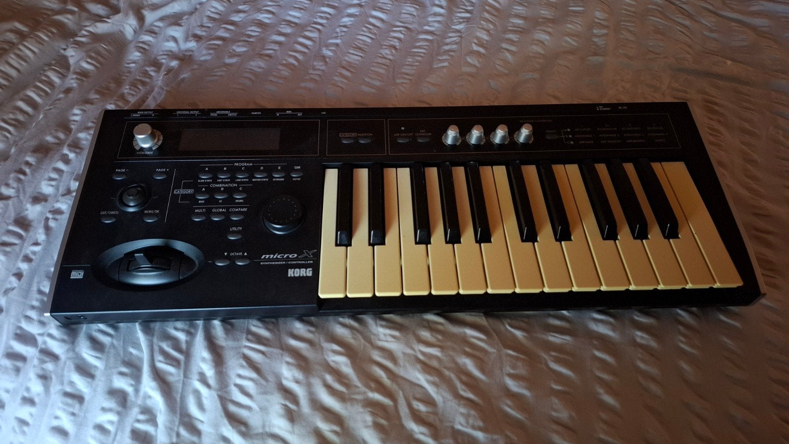 Korg MicroX Synthesizer/Controller met hardcase, Gebruikt, Korg, Midi-aansluiting, Overige aantallen