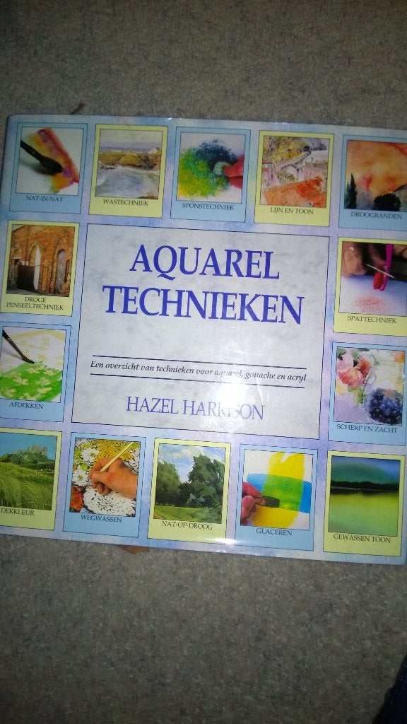 Boek - 397 - Aquarel Technieken - Hazel Harrison, Boeken, Ophalen of Verzenden, Zo goed als nieuw