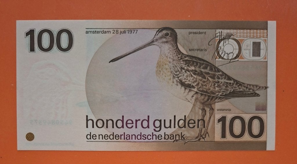 Bankbiljet 100 gulden 1977 Snip, UNCIRCULATED, cat. PL104.a2, Verzenden, 100 gulden, Los biljet