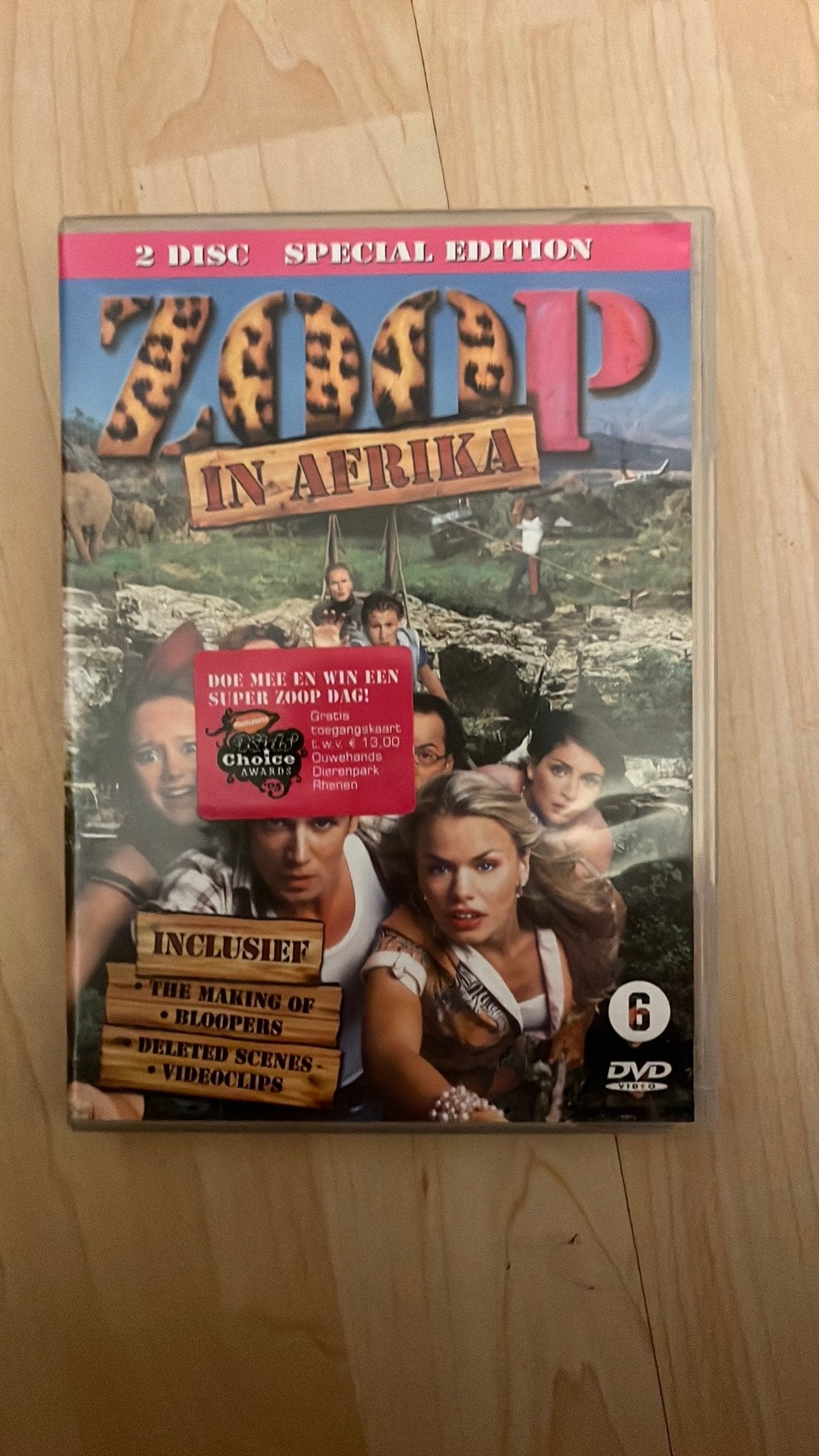 Dvd Zoop in Afrika, Alle leeftijden, Ophalen of Verzenden, Zo goed als nieuw, Nederlands