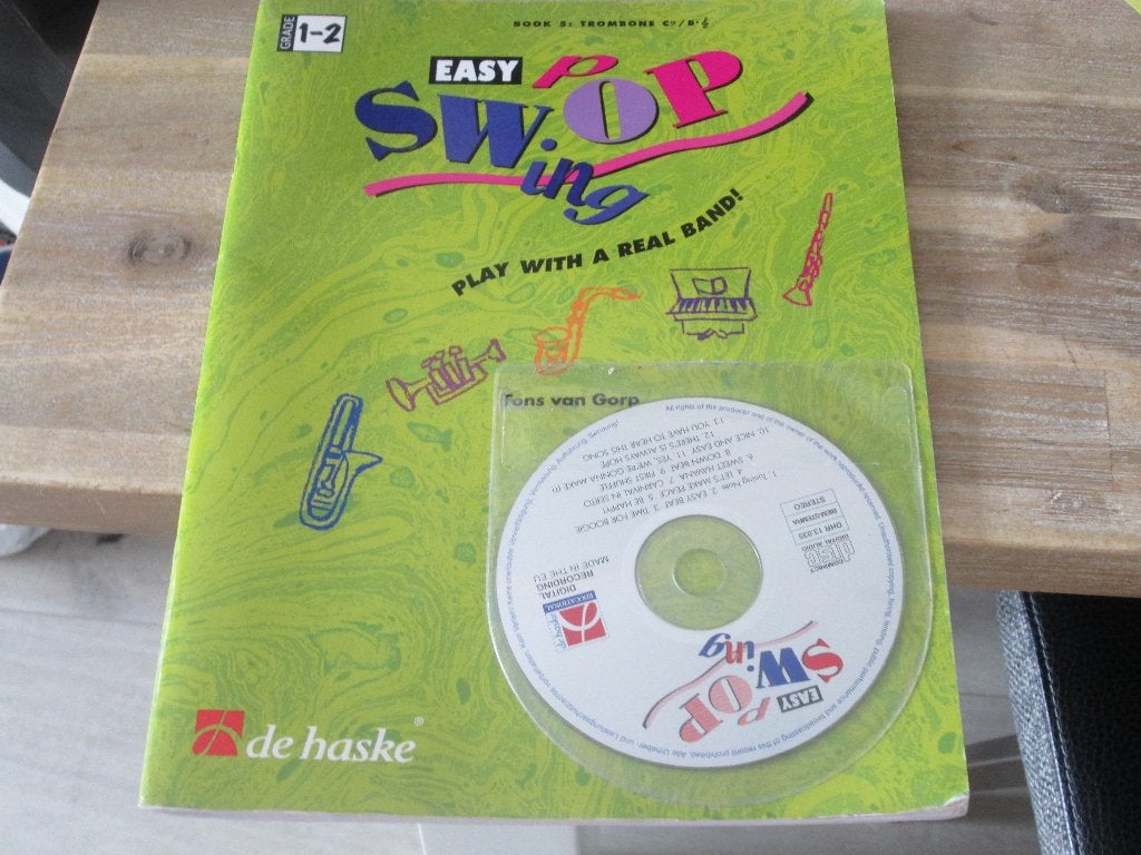 easy swing pop trombone + CD, Ophalen of Verzenden, Zo goed als nieuw, Artiest of Componist, Jazz