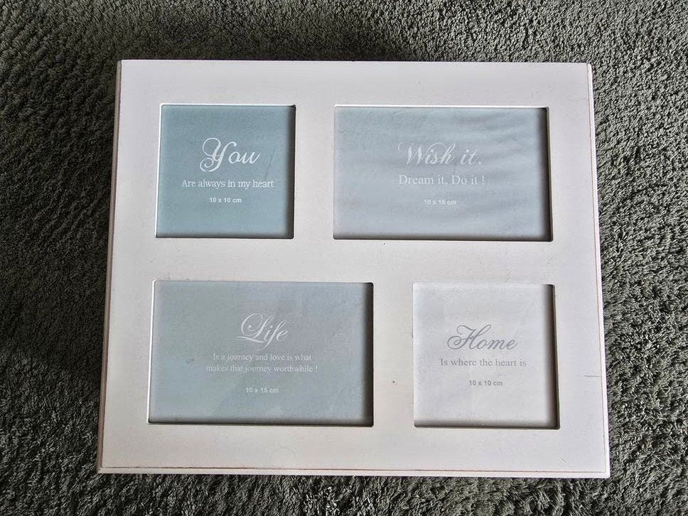 Decoratieve opbergdoos met fotolijst - 'THINGS', Minder dan 50 cm, Gebruikt, Minder dan 50 cm, Ophalen of Verzenden